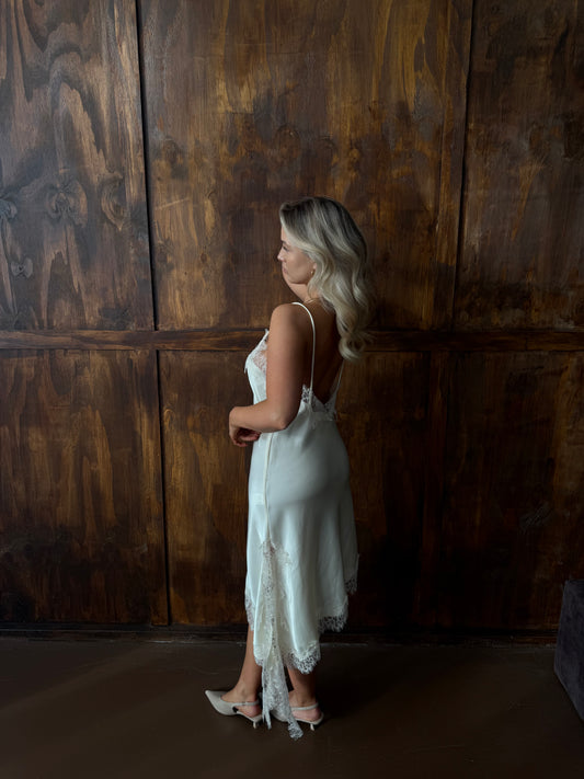 Jurk crème with detail