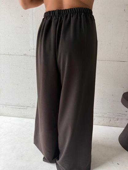 Pantalon donkerbruin