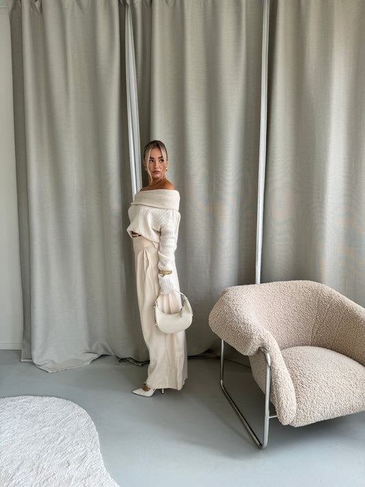 Pantalon touw crème