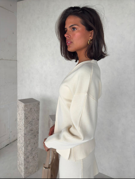 Top vestje creme