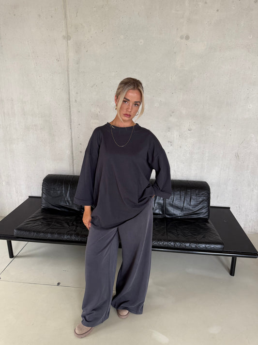 Broek grijs blauw