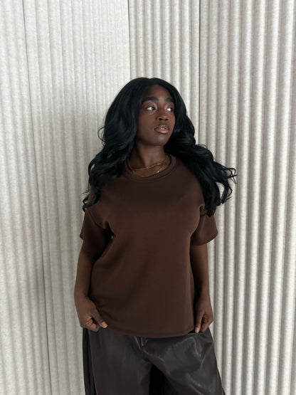 noeloe shirt oversized bruin