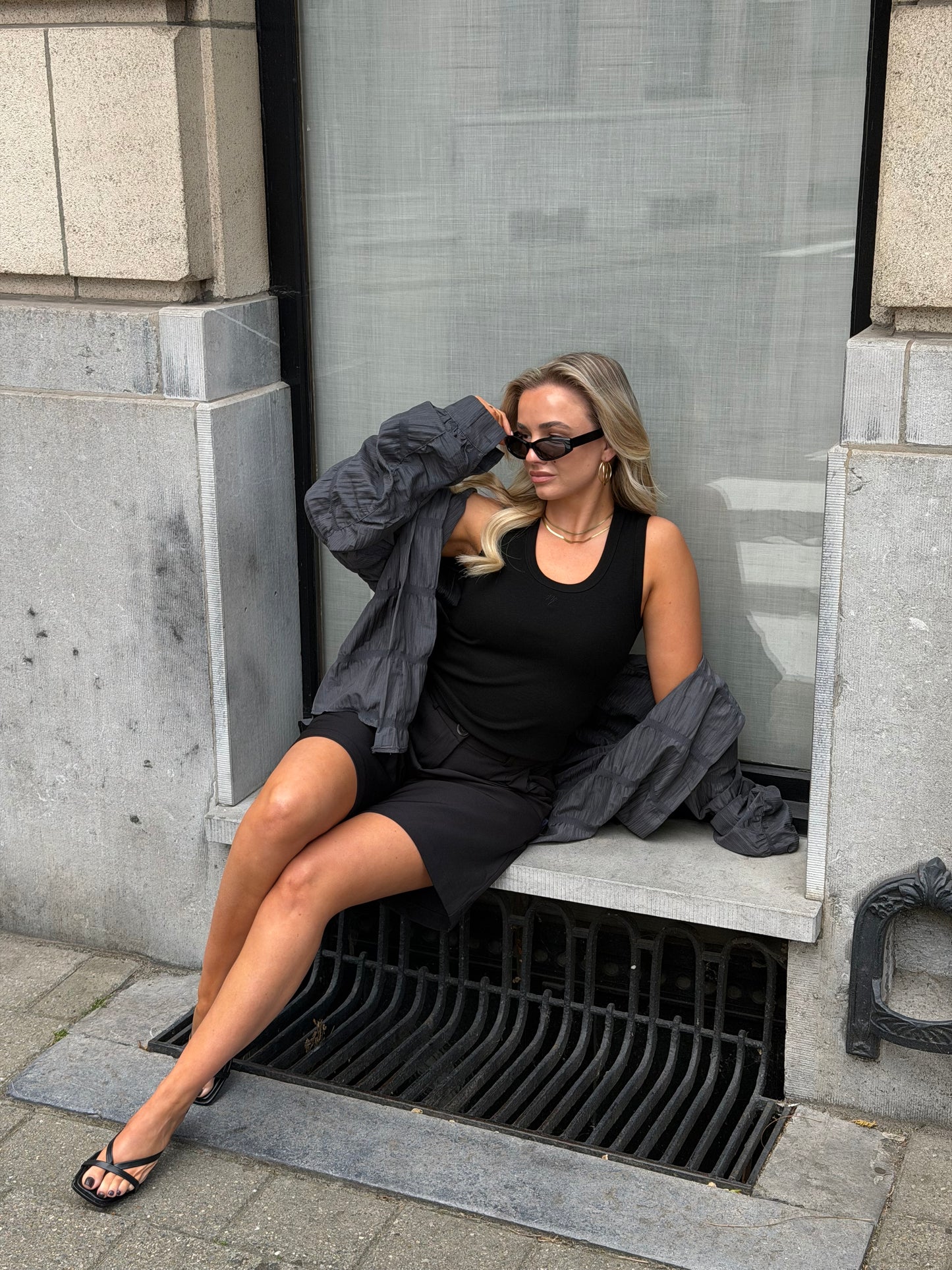 Noeloe tanktop zwart