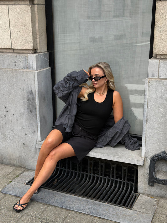 Noeloe tanktop zwart