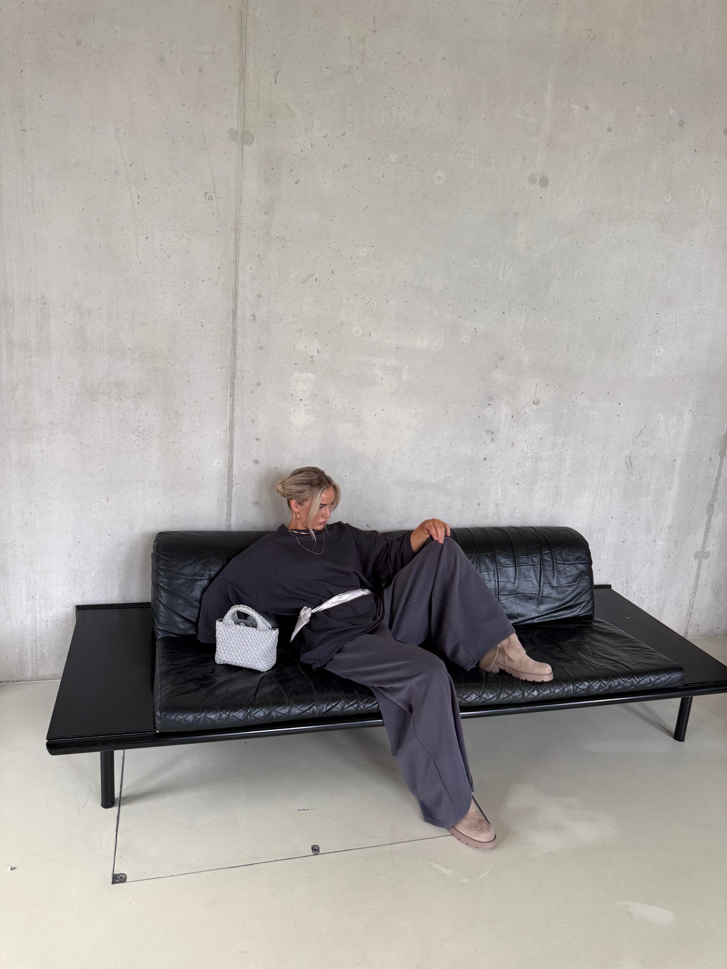 Shirt oversized donker grijs