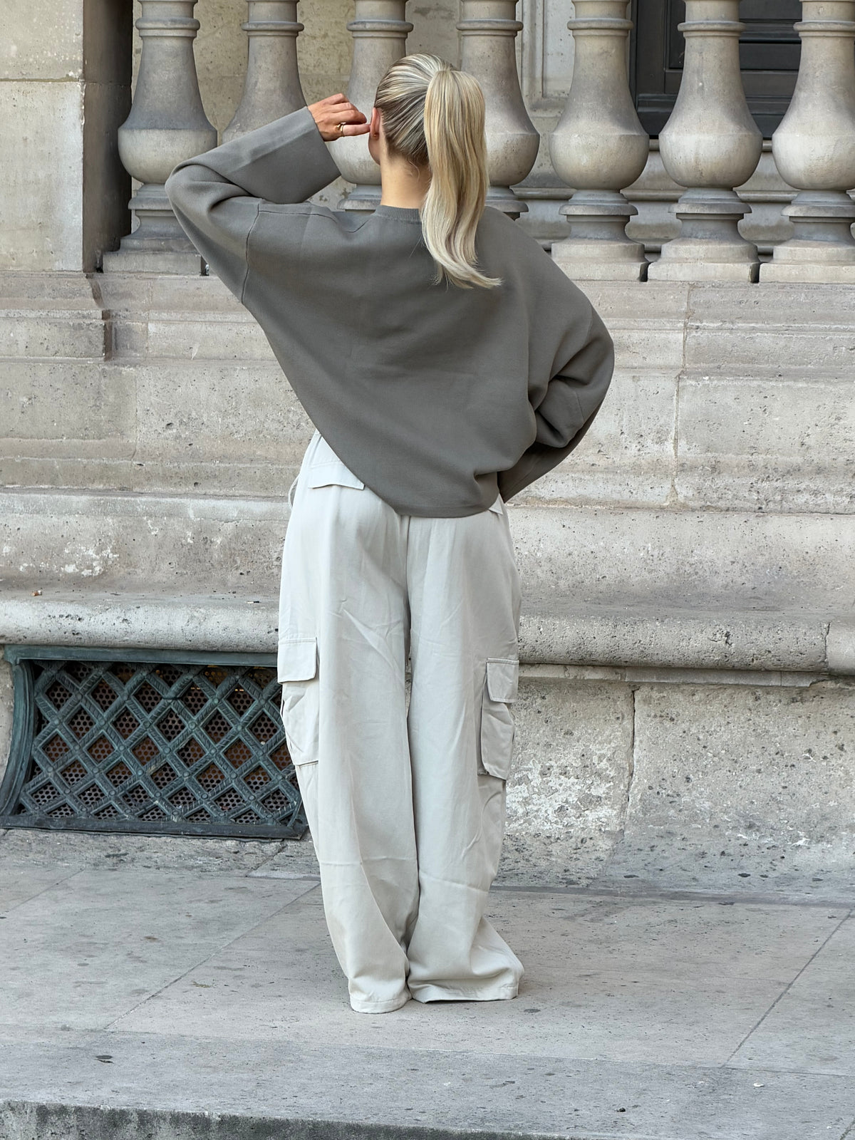 Cargo broek beige