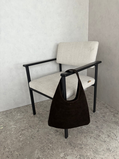 Tas suède luxe bruin