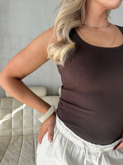 Tanktop bruin