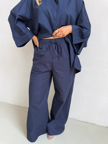 Lange broek marine blauw