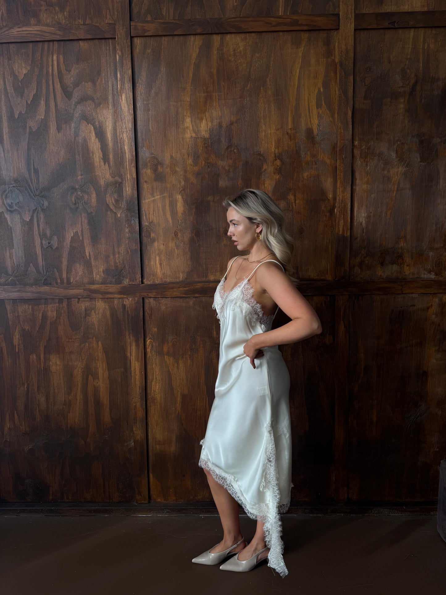 Jurk crème with detail