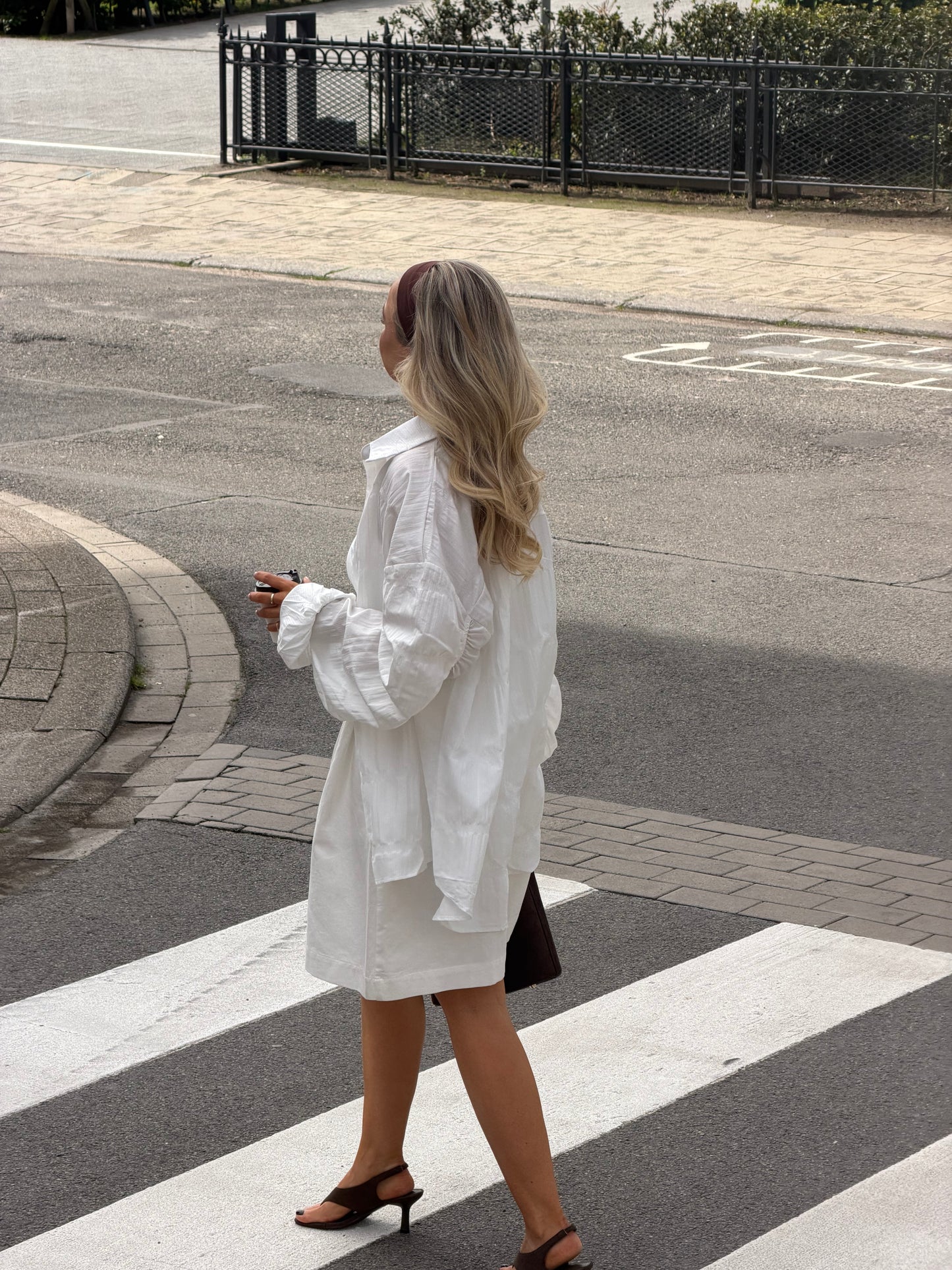 Witte oversized blouse