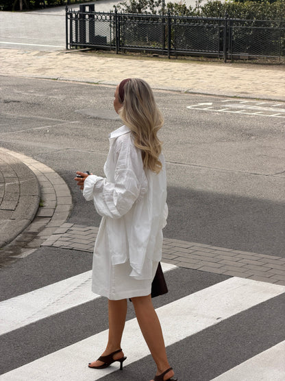 Witte oversized blouse