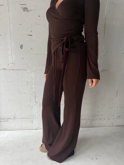 Broek soft brown