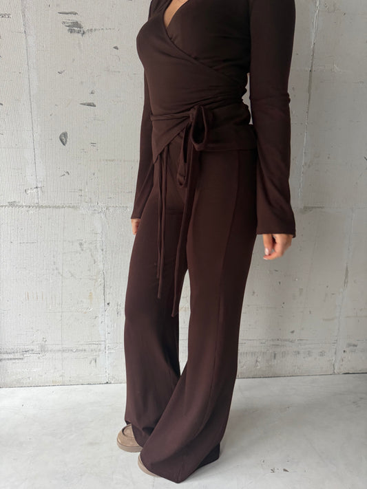 Broek soft brown