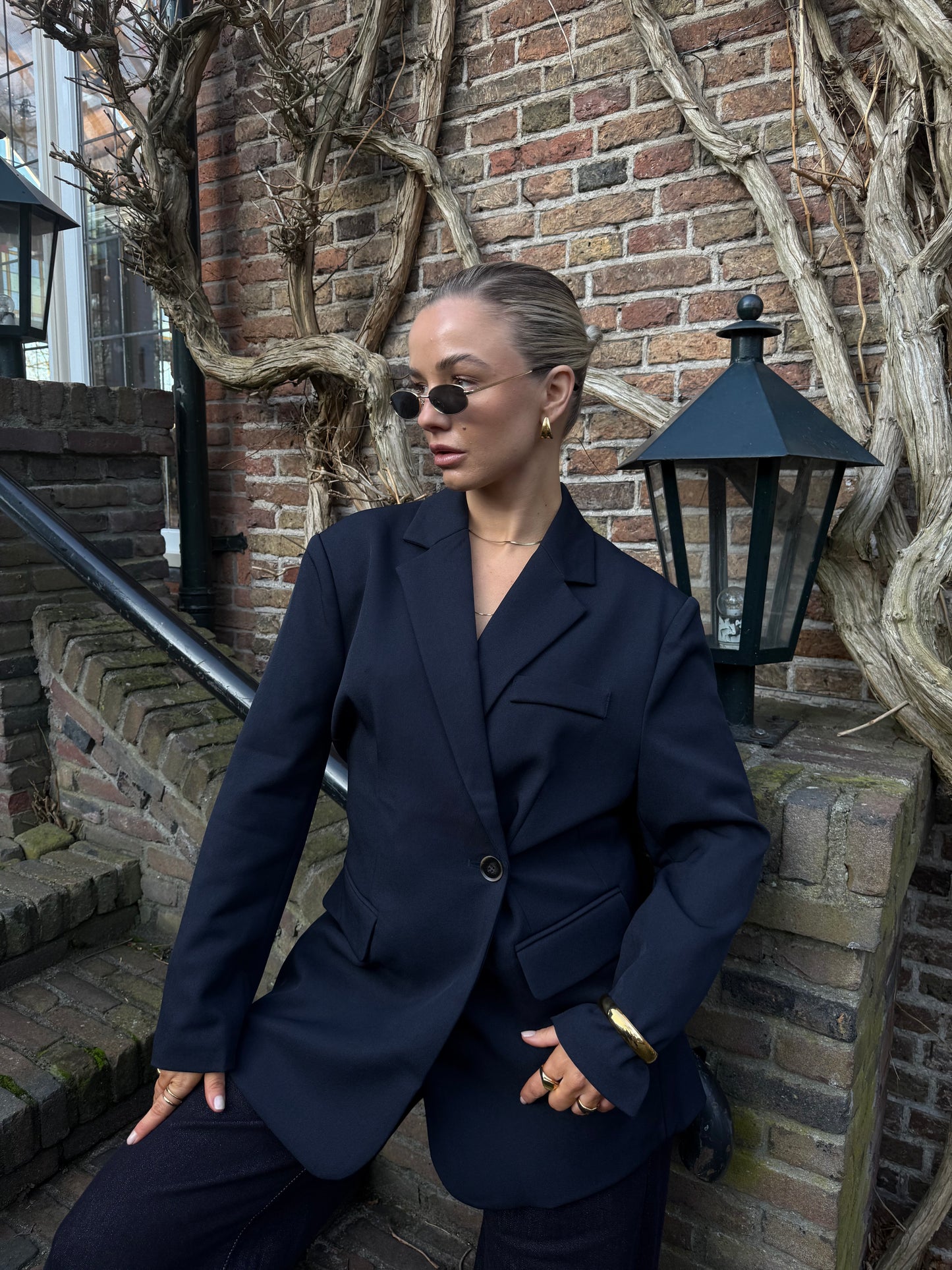 Colbert donker blauw