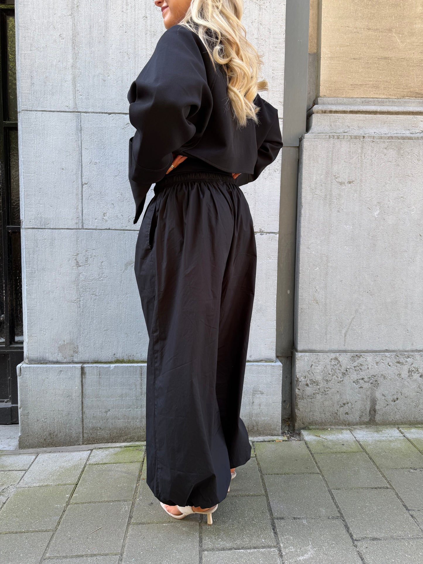 Zwarte ballon broek