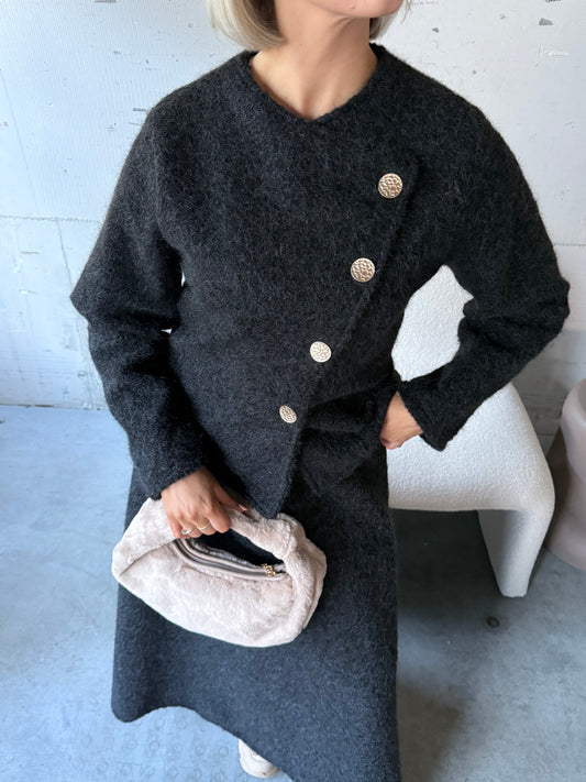 Bag beige faux