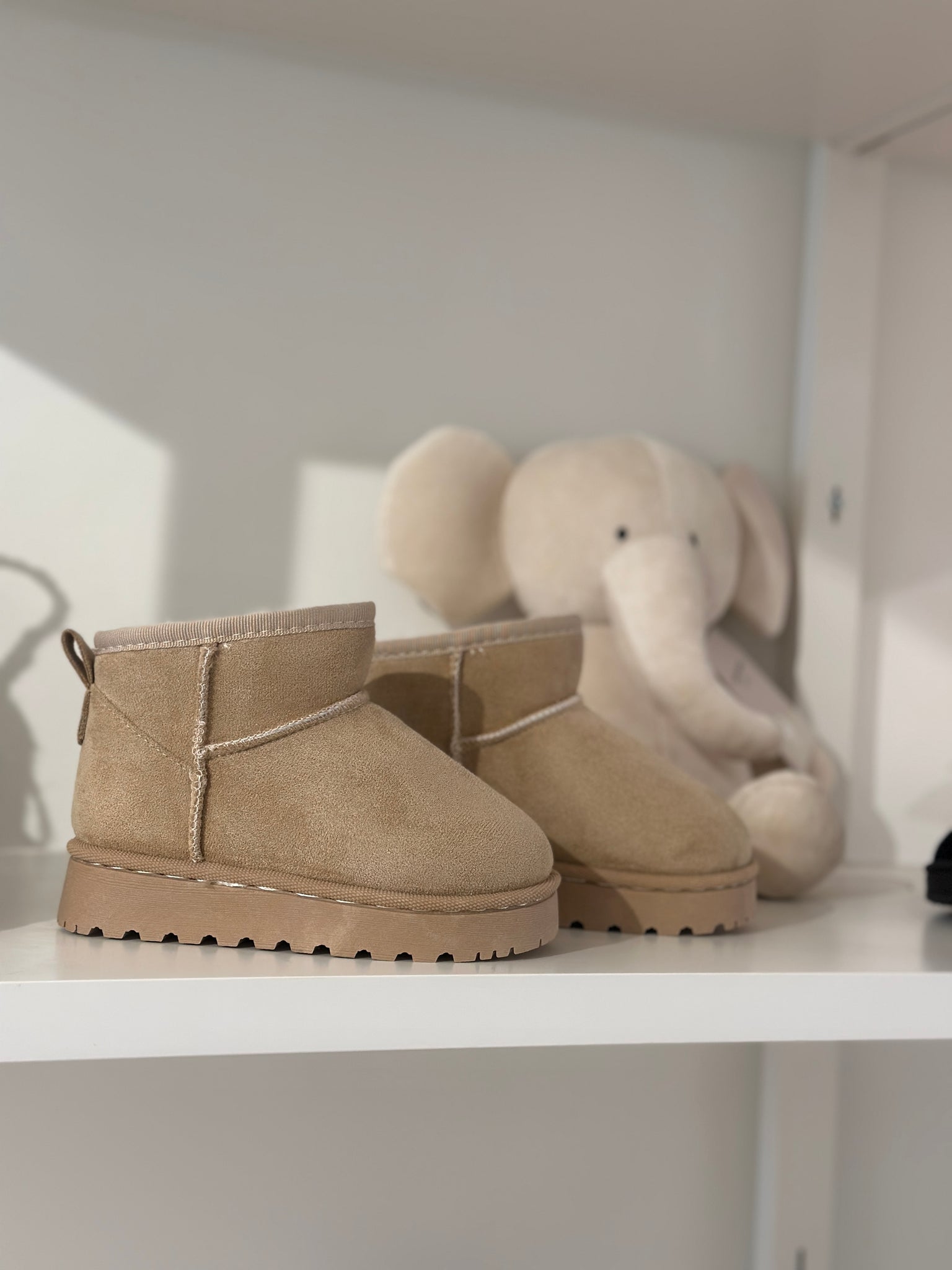 Enkel laarsjes beige