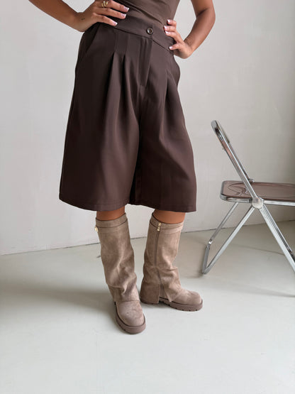 Laars suède kaki