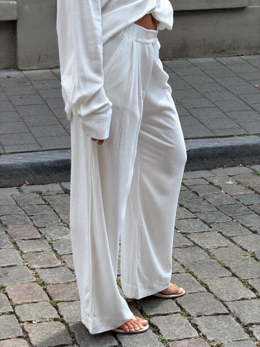Linnen pantalon wit