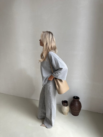 Tas taupe rond