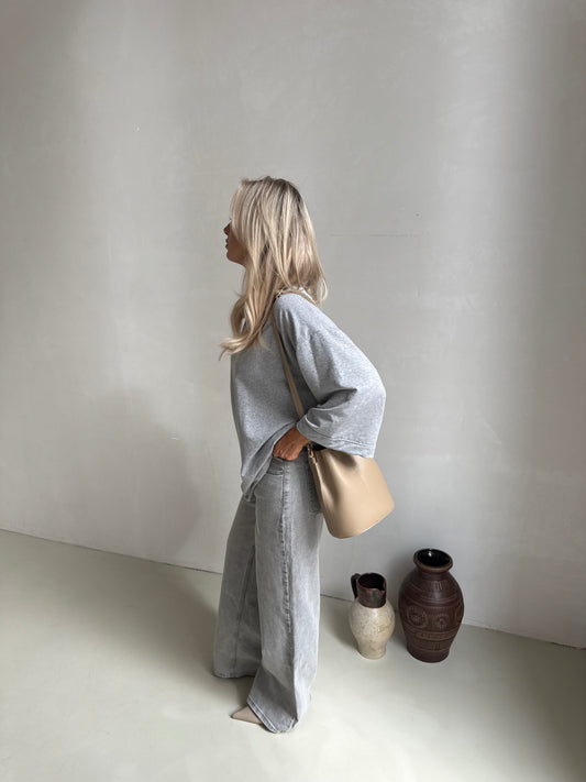 Tas taupe rond