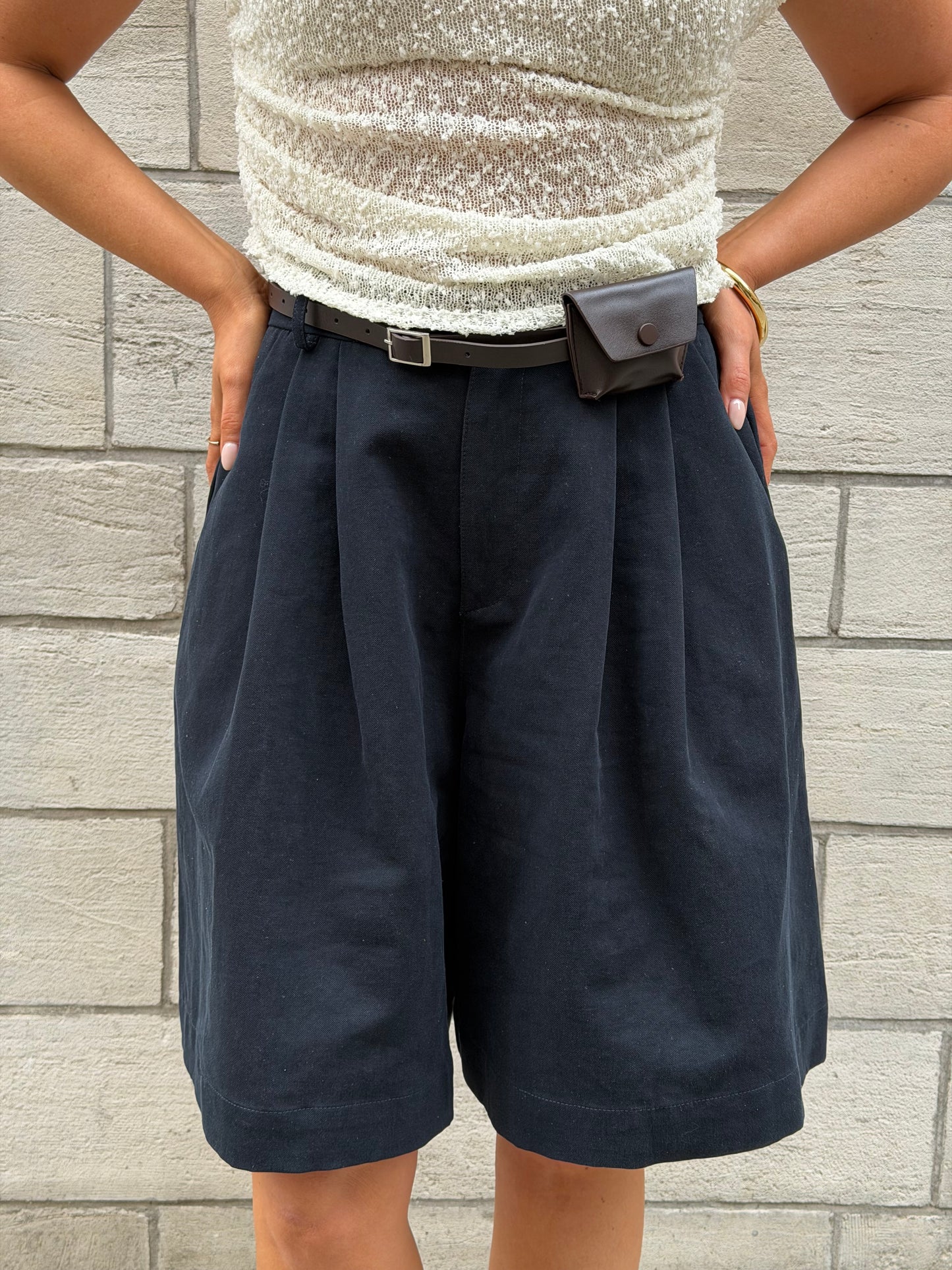 Short blauw