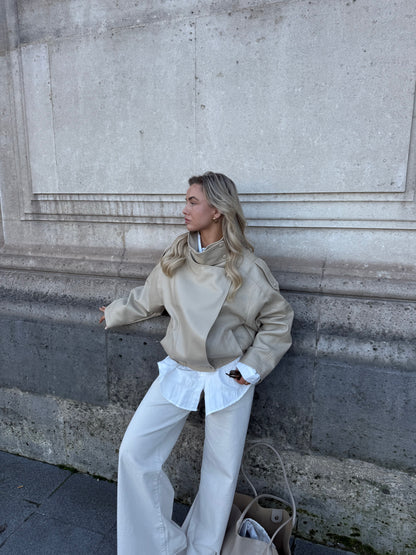 Jack beige hoge hals