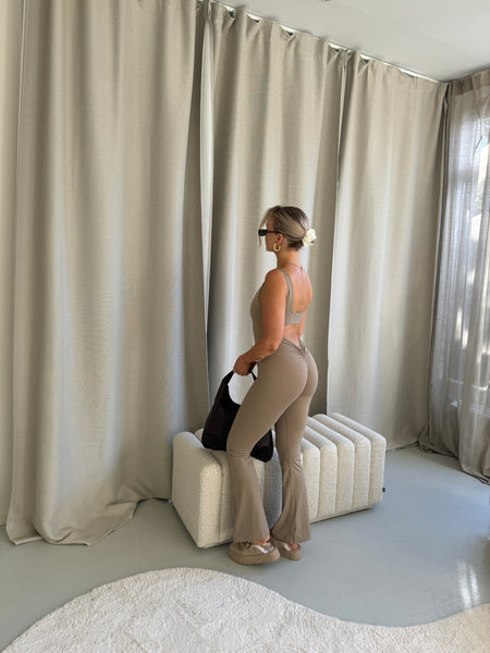 Body suite sport set taupe