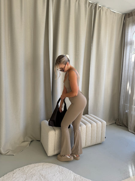 Body suite sport set taupe