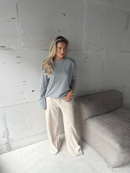 Shirt schoudervulling grijs