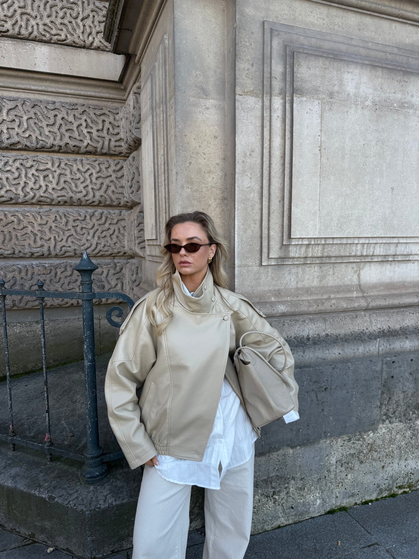 Jack beige hoge hals