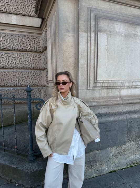 Jack beige hoge hals