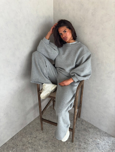 Noeloe joggingpak donker grijs