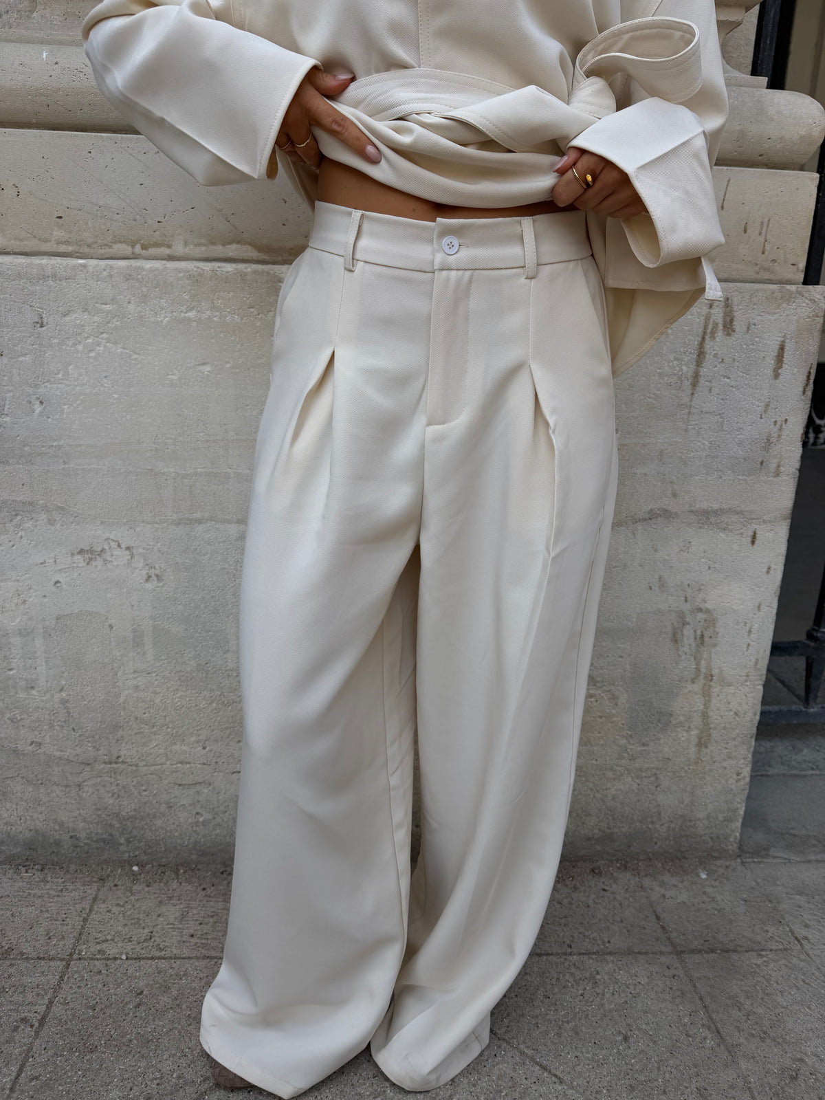 Pantalon creme