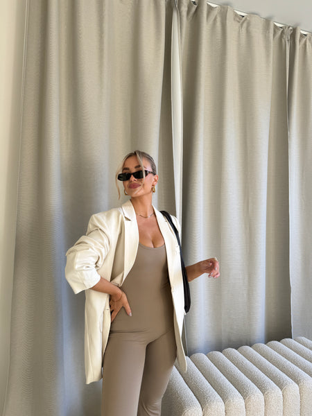 Body suite sport set taupe