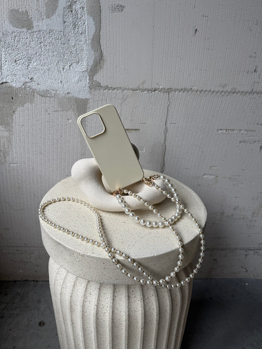 Beige case + long cord