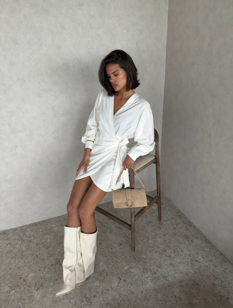 Laars PU-leer beige