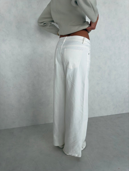 Spijkerbroek white - mid waist