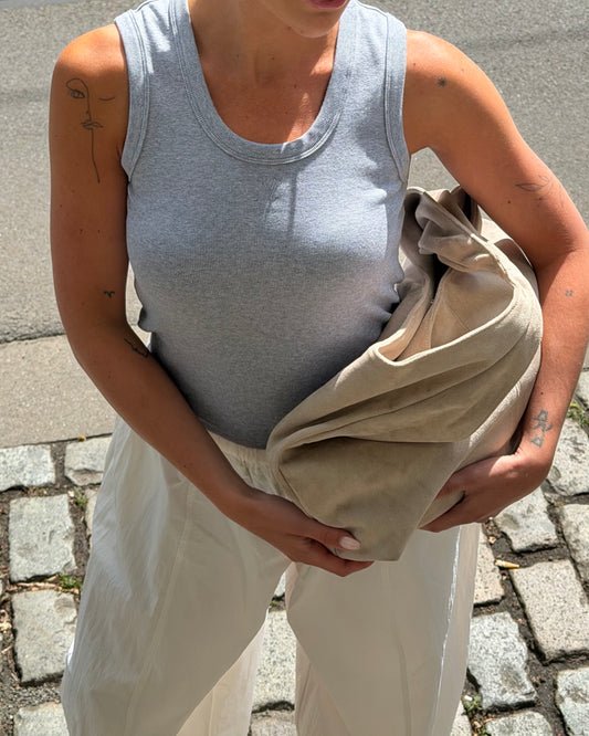 Noeloe tanktop grijs