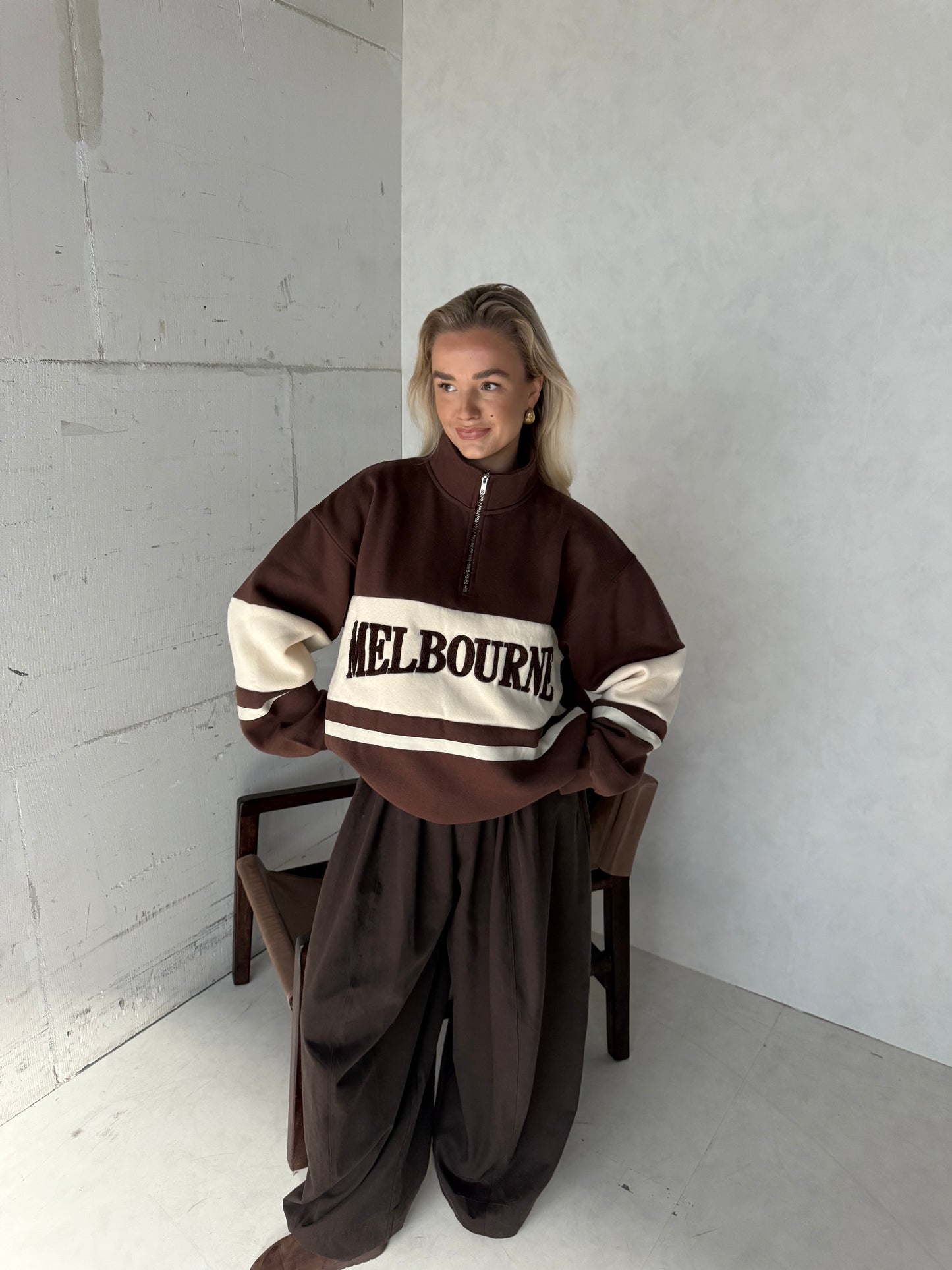 Trui bruin Melbourne