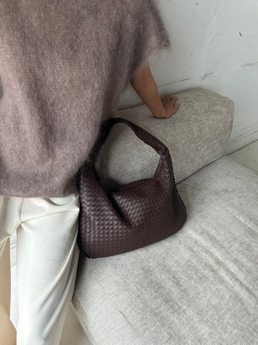 Tas luxe donker bruin