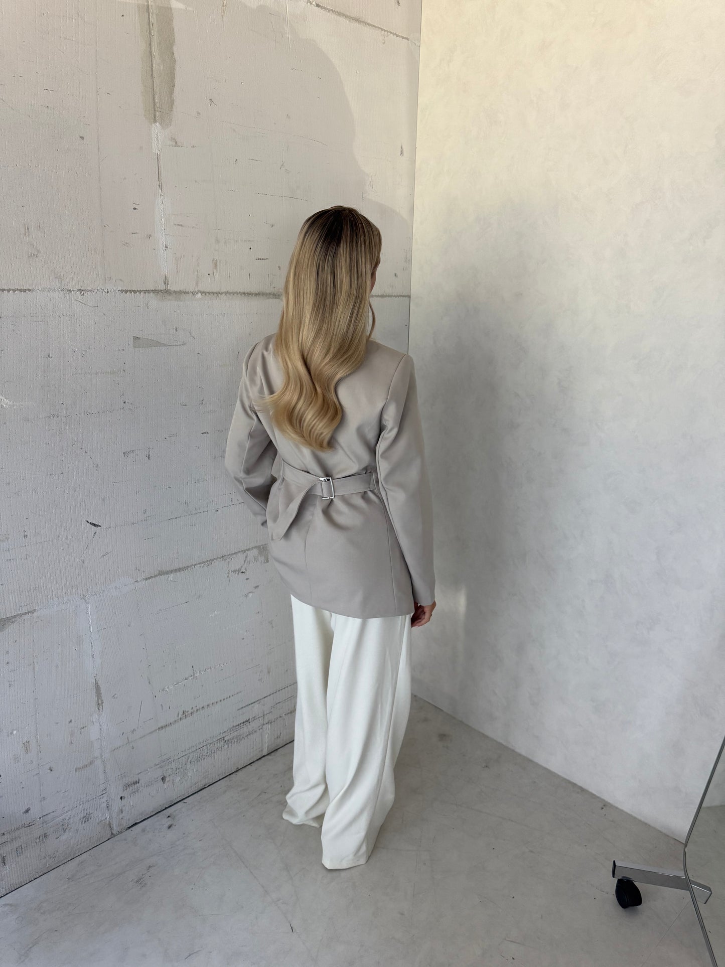 Colbert getailleerd taupe