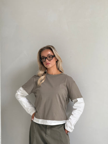 Longsleeve khaki