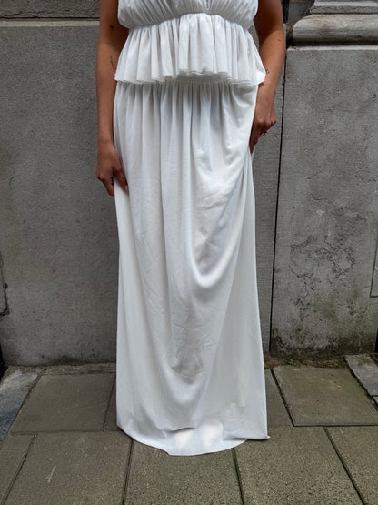 Witte lange rok