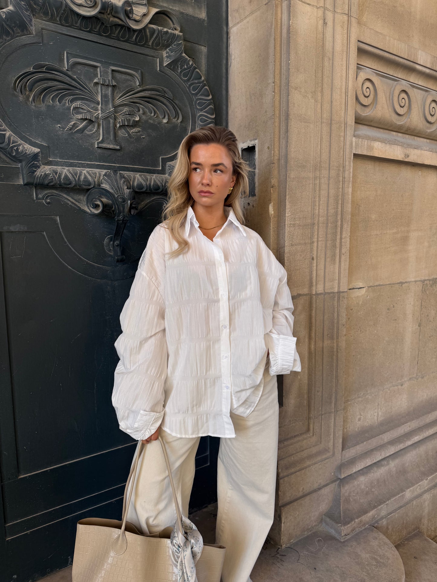 Witte oversized blouse