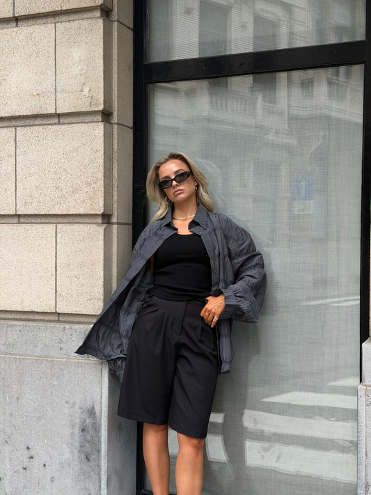 Grijs oversized blouse