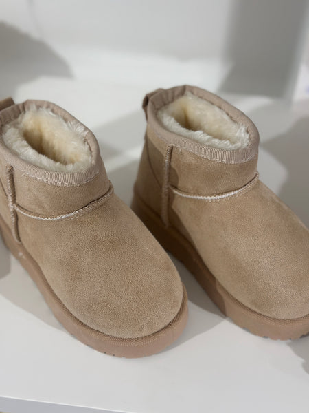 Enkel laarsjes beige