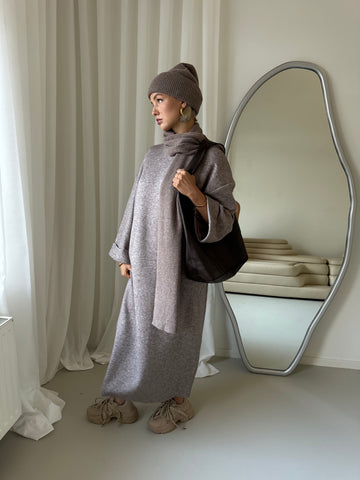 Jurk lang taupe