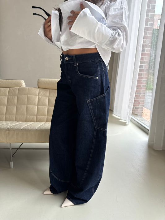 Jeans ballon blauw